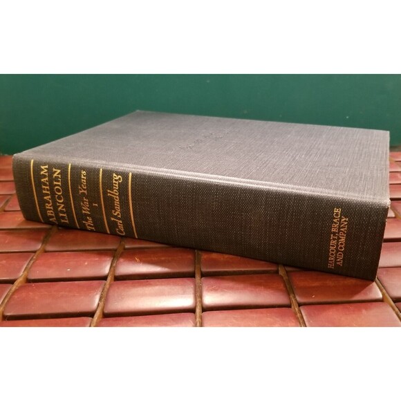 1939 Abraham Lincoln the War Years Vol 1 Carl Sandburg Hardcover Illustrated - Picture 1 of 4
